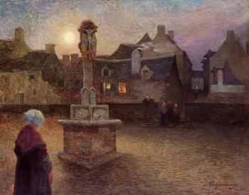 費迪南德 盧瓦敭 The Wayside Cross at Rochefort-en-Terre 費迪南德 盧瓦敭 The Wayside Cross at Rochefort-en-Terre
